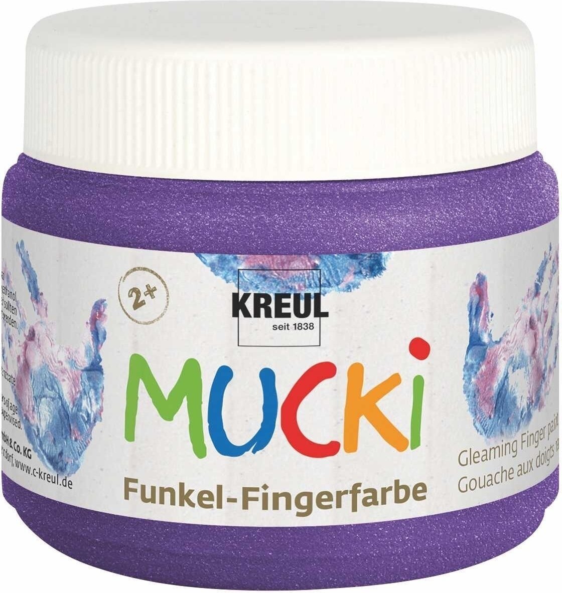 Pintura de dedos Kreul 23121 Finger Paint Magic Lilac 150 ml 1 pieza