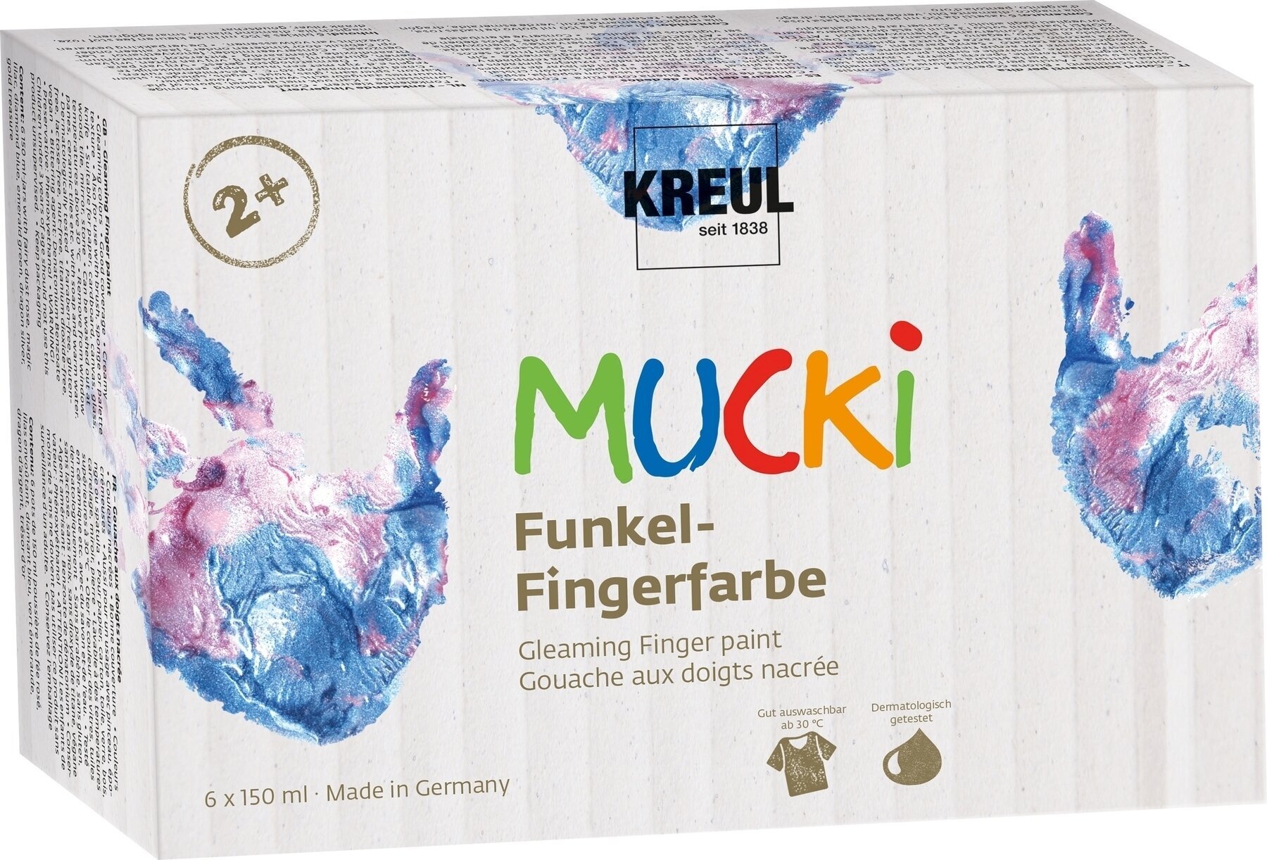 Fingerfarbe Kreul 2319 Fingerfarben-Set 6 x 150 ml