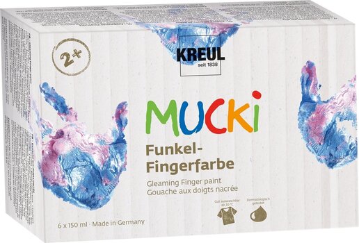 Couleur des doigts Kreul 2319 Ensemble de peinture au doigt 6 x 150 ml - 1