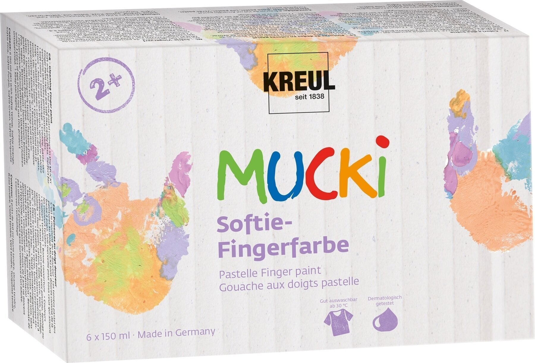 Fingerfarbe Kreul 2321 Fingerfarben-Set 6 x 150 ml