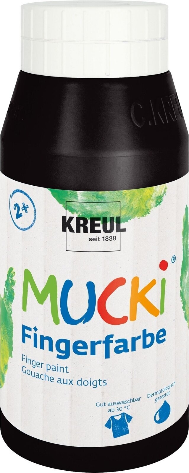 Couleur des doigts Kreul 23212 Peinture au doigt Black 750 ml 1 pc