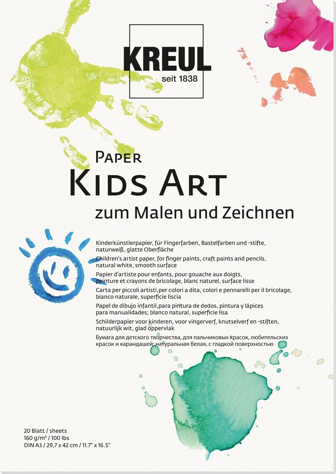 Μπλοκ Ζωγραφικής Kreul Kids Art Μπλοκ Ζωγραφικής A3 160 g