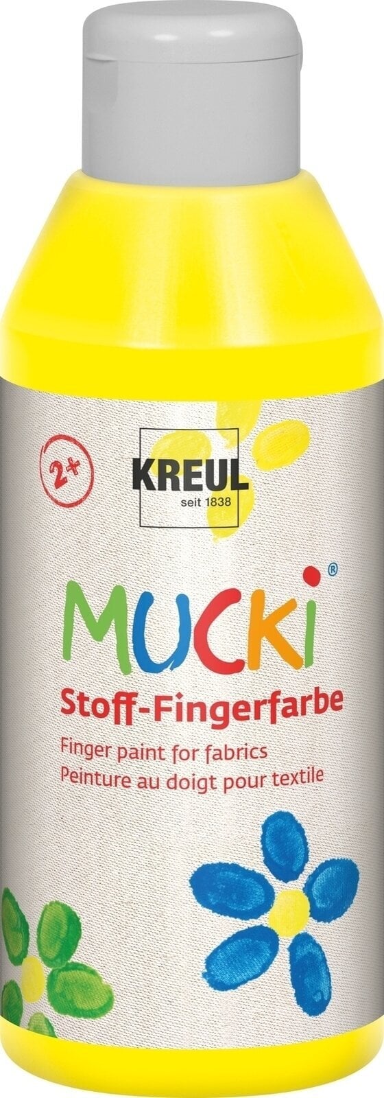 Tinta para os dedos Kreul 28402 Finger Paint Yellow 250 ml 1 un.