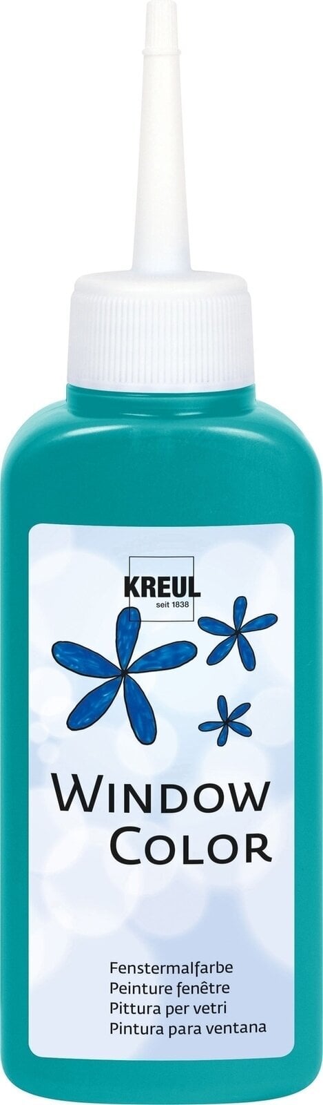 Pintura de vidrio Kreul 42742 Glass Paint Turquoise 80 ml 1 pieza