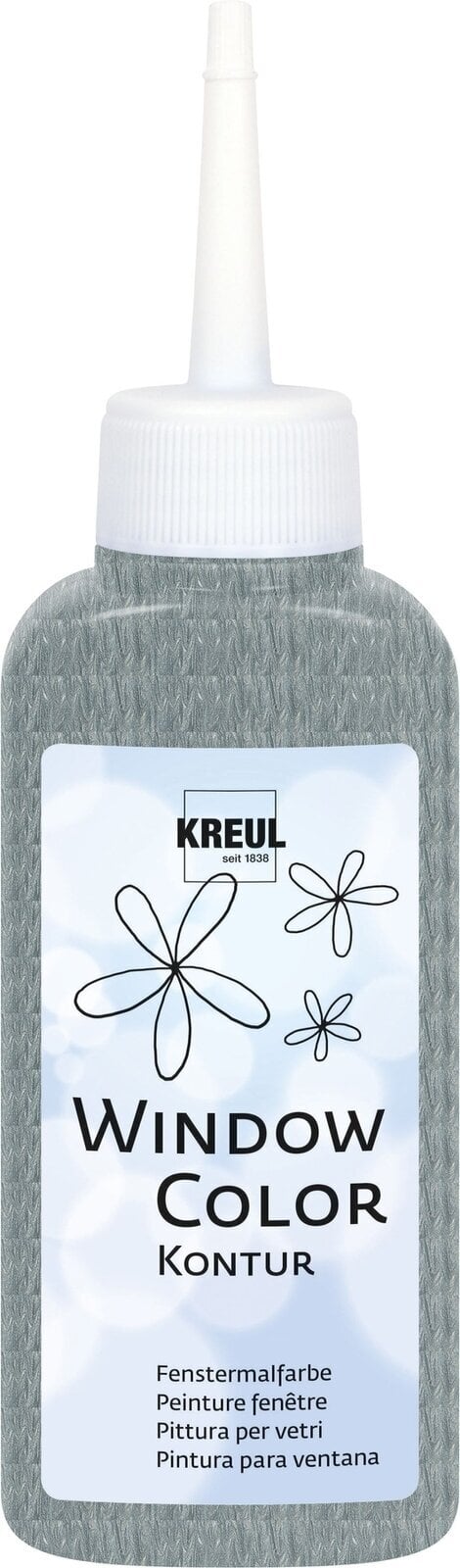 Glass Paint Kreul 42773 Glass Paint Silver 80 ml 1 pc