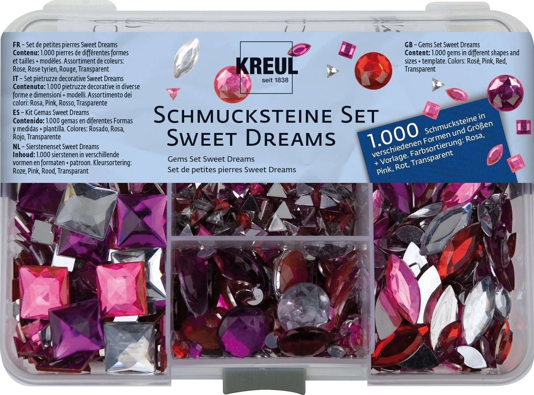 Materiale Kreul 49643 Un insieme di ciottoli Sweet Dreams