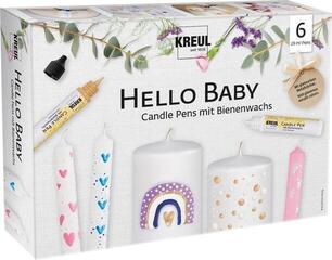 Kerzenstift Kreul 49758 Kerzenstift-Set Hello Baby 6 Stck