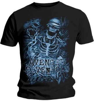 Skjorta Avenged Sevenfold Skjorta Chained Skeleton Unisex Black 2XL - 1