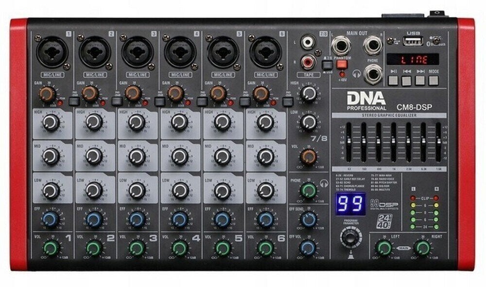 Mikser analogowy DNA CM8-DSP Mikser analogowy