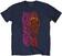 Tričko Billie Eilish Tričko Neon Logo & Billie Unisex Navy Blue M