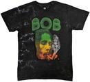 Bob Marley Smoke Gradient Dip-Dye on Grey XL T-särk