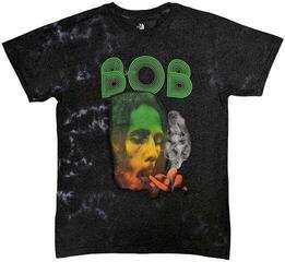 T-Shirt Bob Marley T-Shirt Smoke Gradient Unisex Dip-Dye on Grey L