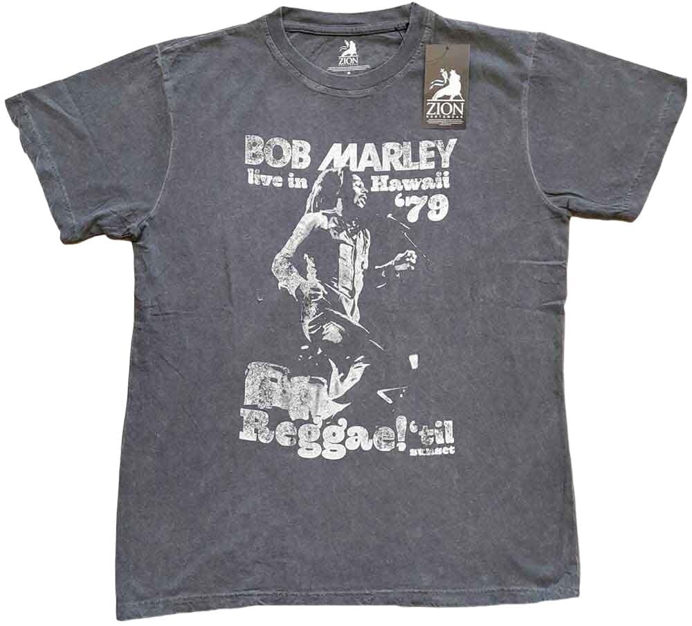 Tricou Bob Marley Tricou Hawaii Unisex Gri cărbune 2XL