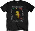 Bob Marley Rasta Scratch Black 2XL T-Shirt