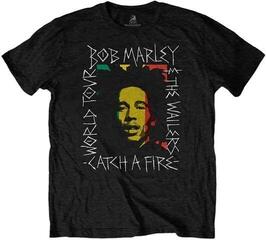 T-Shirt Bob Marley T-Shirt Rasta Scratch Unisex Black S