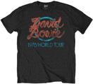 David Bowie 1978 World Tour 2 Black XL T-Shirt
