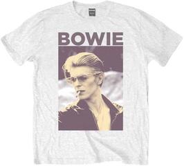 Риза David Bowie Smoking Unisex Тениска с къс ръкав/White/Къси