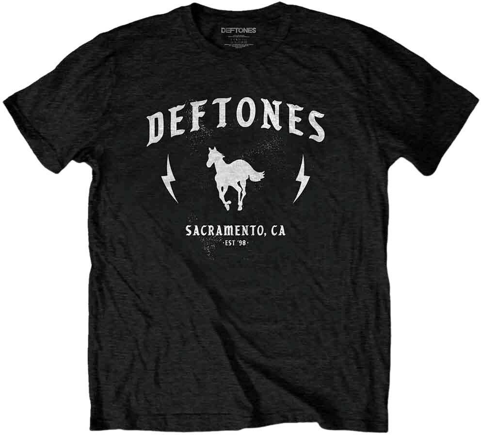 Camiseta de manga corta Deftones Camiseta de manga corta Electric Pony Unisex Black 2XL