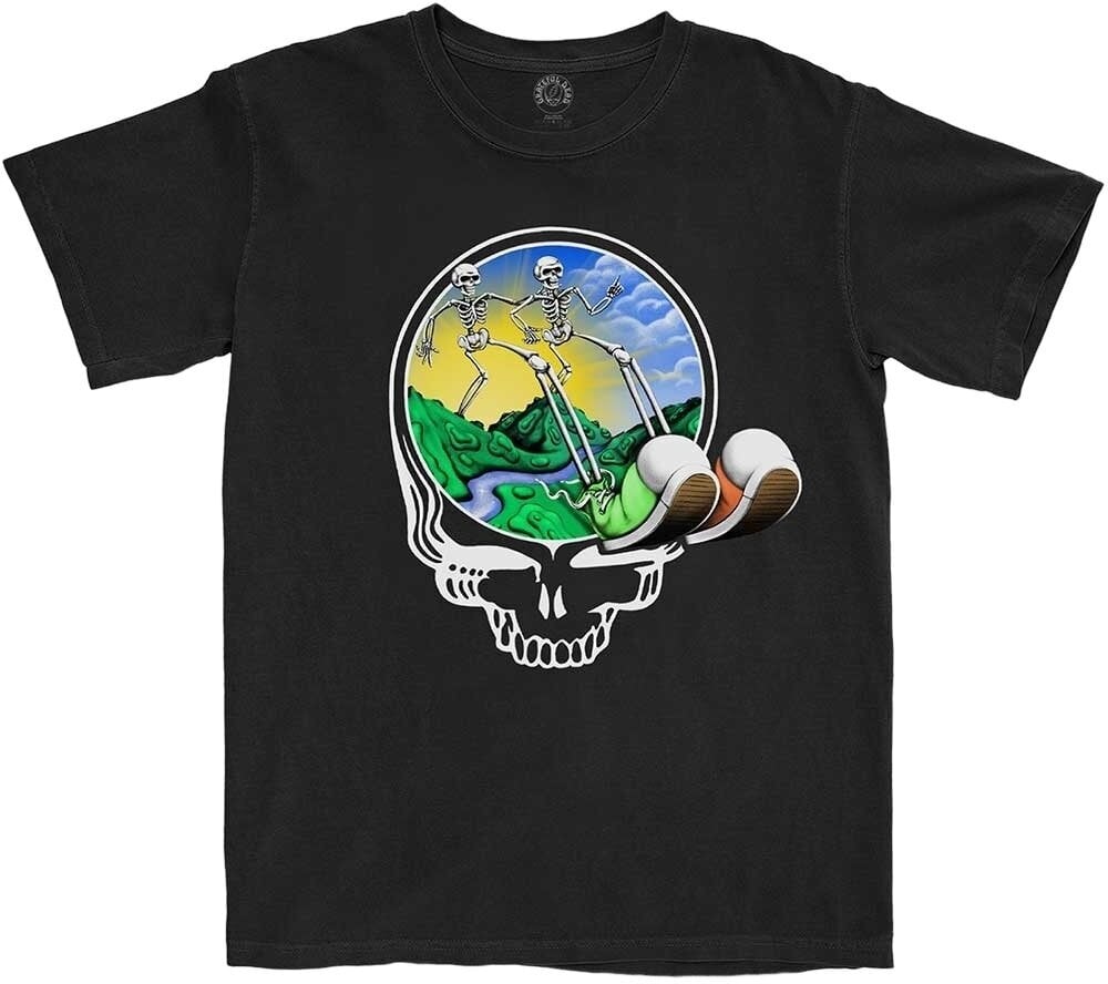 Maglietta Grateful Dead Maglietta Skeles Stepping Unisex Black 2XL