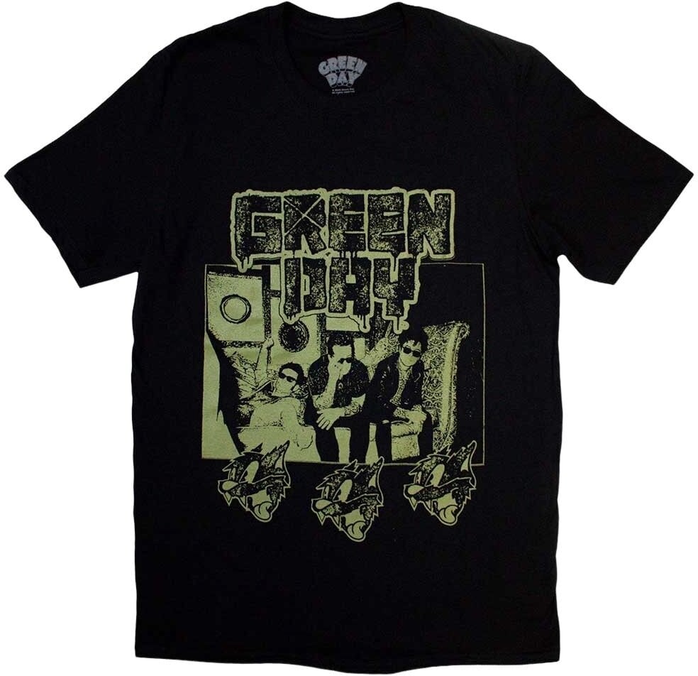 Paita Green Day Paita Rev Radio Unisex Black 2XL