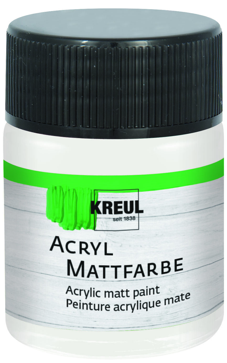 Peinture acrylique Kreul 75502 Peinture acrylique Pastel White 50 ml 1 pc