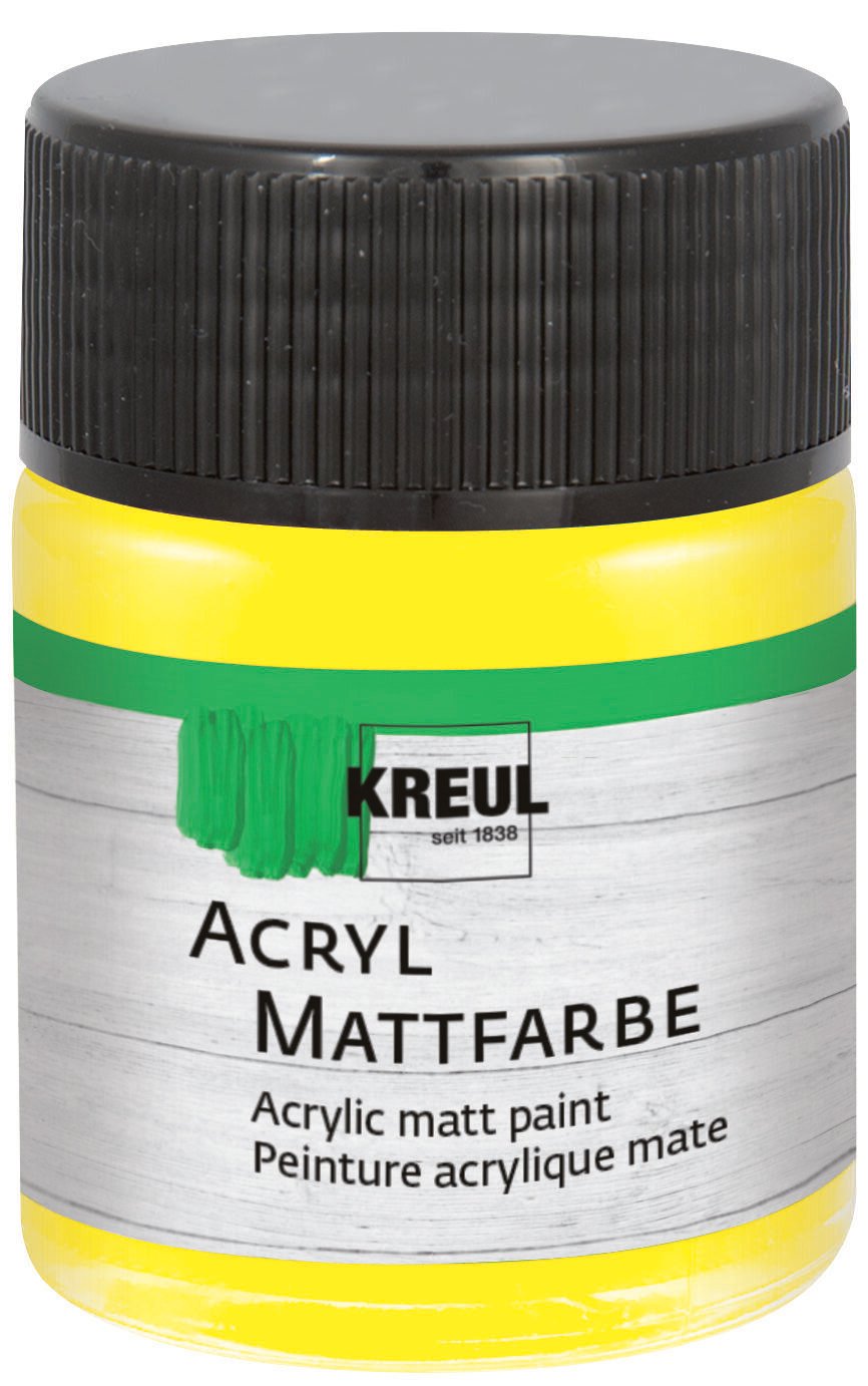 Peinture acrylique Kreul 75503 Peinture acrylique Yellow 50 ml 1 pc