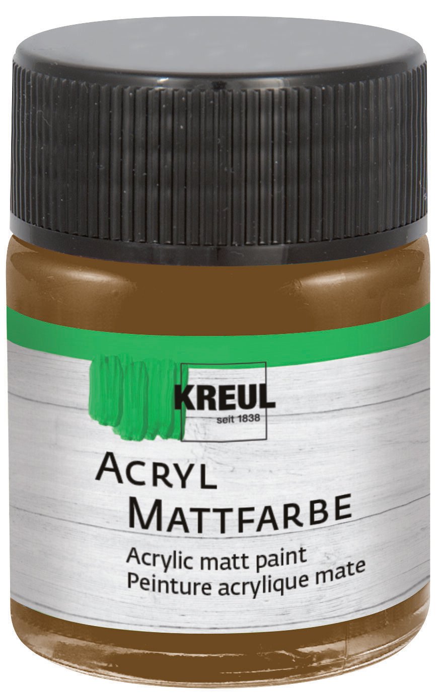 Peinture acrylique Kreul 75509 Peinture acrylique Dark Brown 50 ml 1 pc