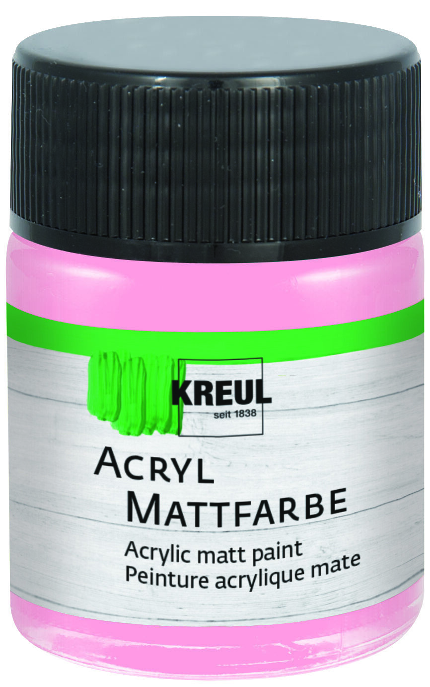 Peinture acrylique Kreul 75545 Peinture acrylique Pastel Rose 50 ml 1 pc