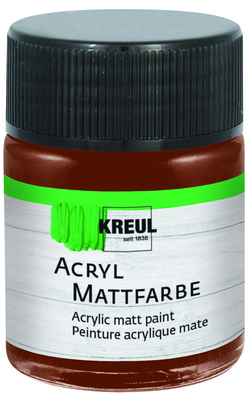 Pintura acrílica Kreul 75574 Acrylic Paint Chocolate Brown 50 ml 1 pieza