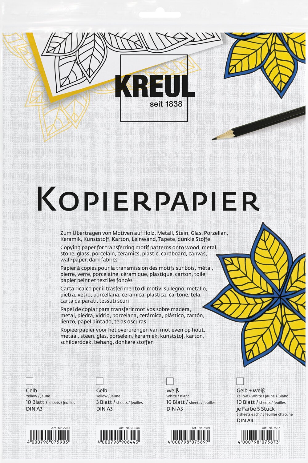 Spezialpapier Kreul Spezialpapier 5 21 x 30 cm