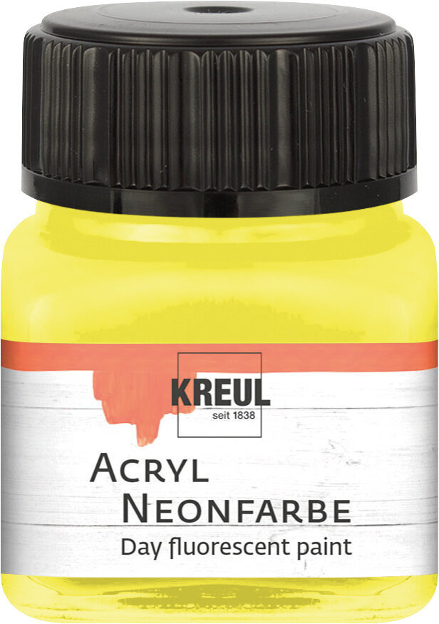 Culoare acrilică Kreul 77261 Vopsea acrilică Galben neon 20 ml