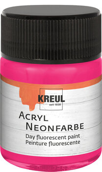 Pintura acrílica Kreul 77563 Acrylic Paint Neon Pink 50 ml - 1