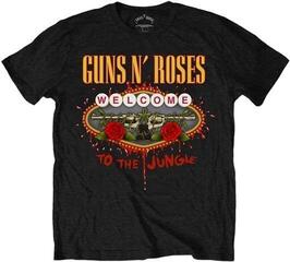 Риза Guns N' Roses Welcome to the Jungle Unisex Тениска с къс ръкав/Black/Къси