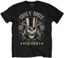 Guns N' Roses Top Hat, Skull & Pistols Las Vegas Black M T-Shirt