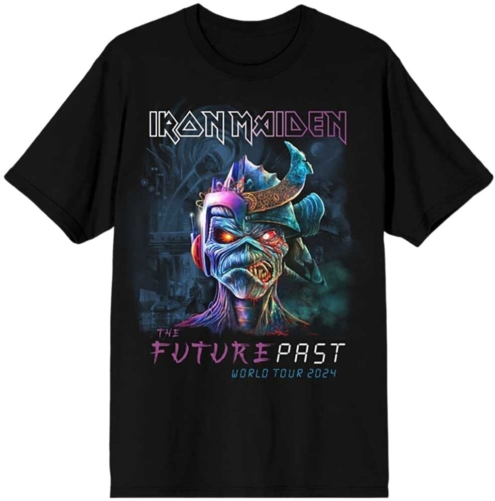 T-shirt Iron Maiden T-shirt The Future Past World Tour '24 Unisex Black 2XL