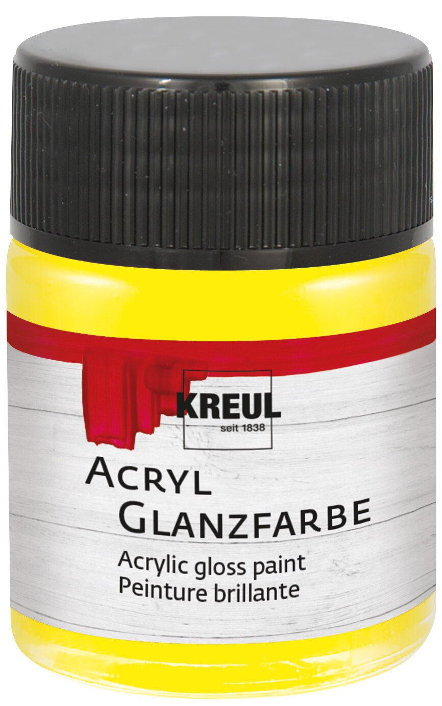 Peinture acrylique Kreul 79502 Peinture acrylique Yellow 50 ml 1 pc