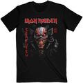 Iron Maiden Senjutsu Black Cover Vertical Logo Black M Camiseta de manga corta