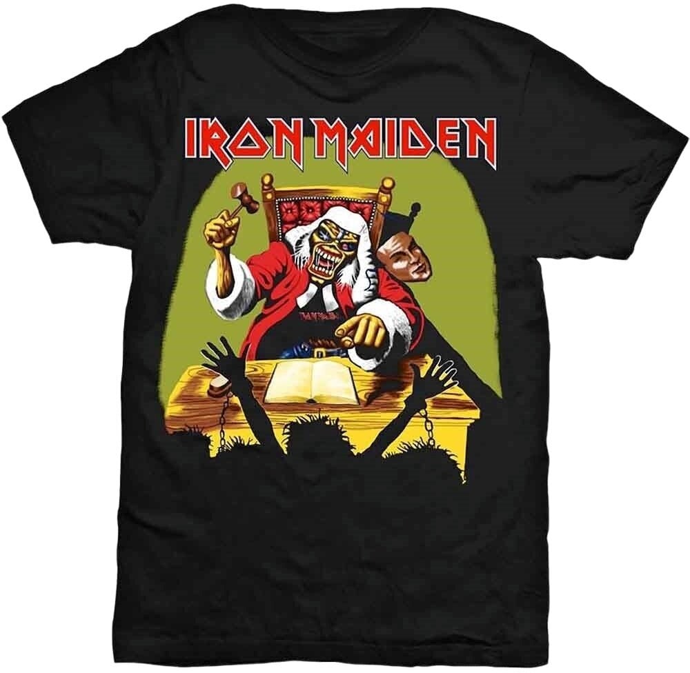 Skjorte Iron Maiden Skjorte Deaf Sentence Unisex Black 2XL