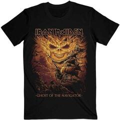 Tričko Iron Maiden Ghost of the Navigator Unisex Tričko s krátkym rukávom/Black/Krátke