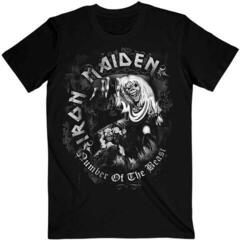 T-Shirt Iron Maiden Number Of The Beast Grey Tone Black M T-Shirt