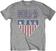 Tricou Kiss Tricou Stars And Stripes Unisex Grey 2XL