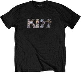 Tričko Kiss Logo Unisex Tričko s krátkym rukávom/Black/Krátke