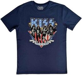 Tričko Kiss Americana Unisex Tričko s krátkym rukávom/Denim Blue/Krátke