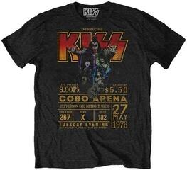 T-Shirt Kiss Cobo Arena '76 Unisex Short Sleeve T-Shirt/Black/Short