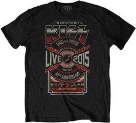 Tričko Kiss Japan Live 2015 Unisex Tričko s krátkym rukávom/Black/Krátke