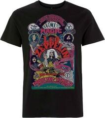 Риза Led Zeppelin Full Colour Electric Magic Unisex Тениска с къс ръкав/Black/Къси