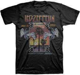 Риза Led Zeppelin Inglewood Unisex Тениска с къс ръкав/Black/Къси