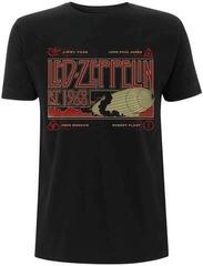 Риза Led Zeppelin Zeppelin & Smoke Unisex Тениска с къс ръкав/Black/Къси