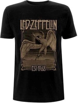 Ing Led Zeppelin Ing Faded Falling Unisex Black 2XL - 1