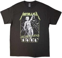 T-shirt Metallica Justice Faces Charcoal Grey M T-shirt